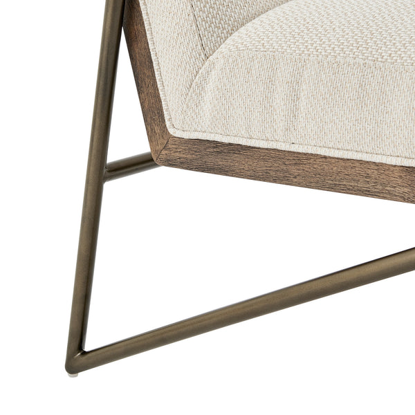 Marlow Fabric Accent Chair In Cardiff Cream