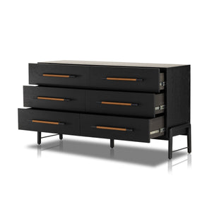 Rosedale 6 Drawer Dresser in Ebony Oak