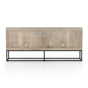 Kelby Sideboard In Light Wash Carved Mango