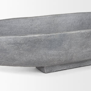 Piero Large Concrete Finished Metal Decorative Bowl