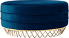 Henry Ottoman/Coffee Table In Navy Velvet