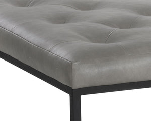 ENDALL OTTOMAN - BLACK - BRAVO METAL