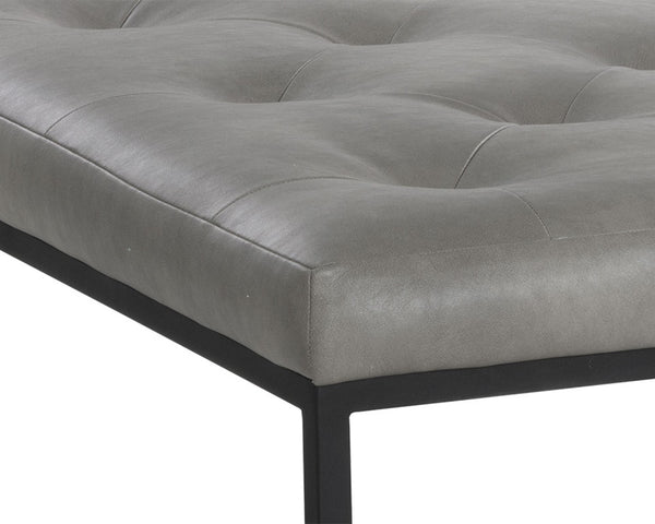 ENDALL OTTOMAN - BLACK - BRAVO METAL