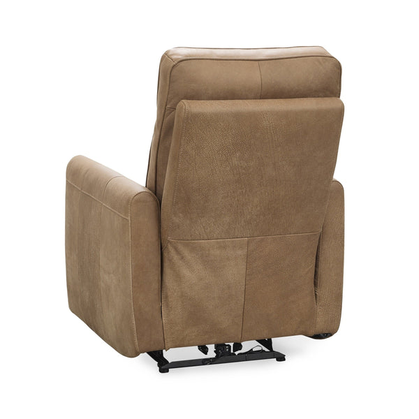 Vivica Leather Power Recliner in Toffee Finish