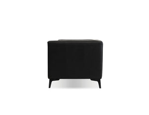 Dalton sofa in vintage black with black legs