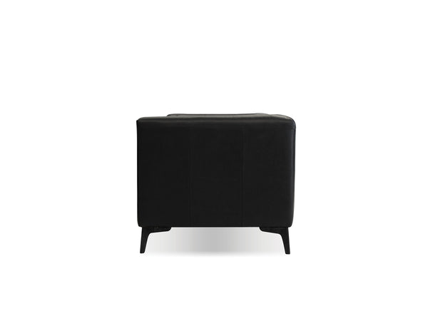 Dalton sofa in vintage black with black legs