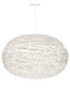 Eos XXL Hardwired Pendant in White with White Cord