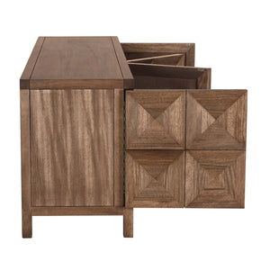 Quadrant 4 Door Sideboard, Dark Walnut