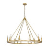 Barclay 12 Light Chandelier in Olde Brass Finish