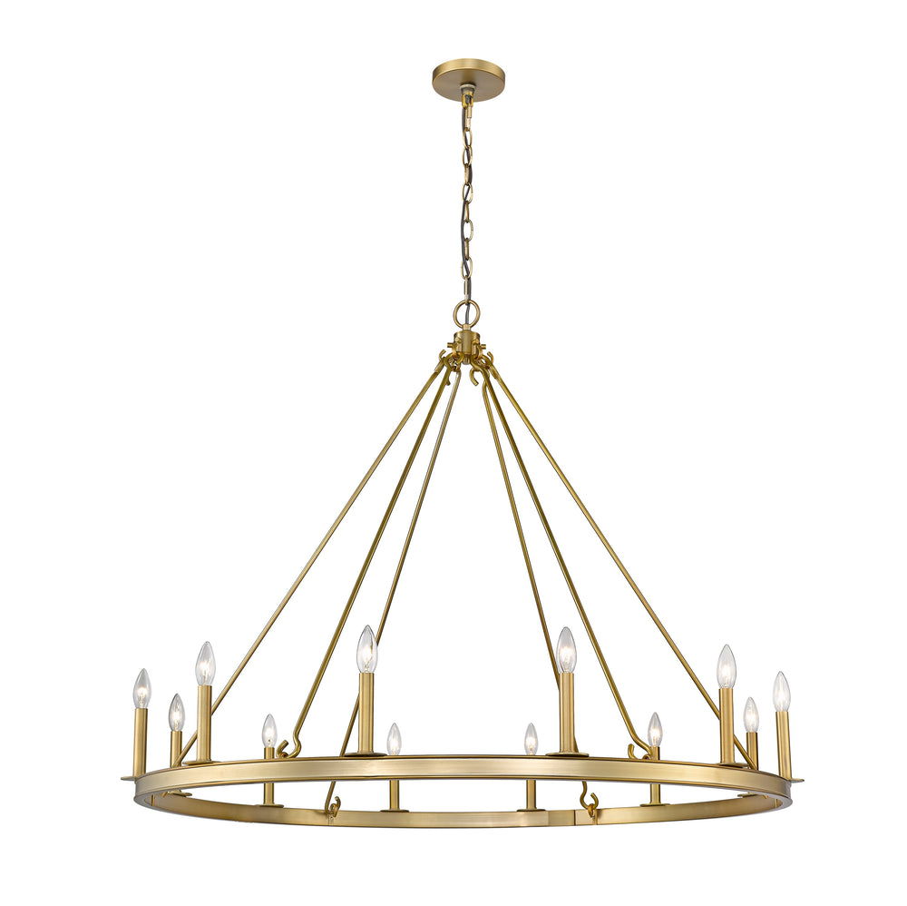 Barclay 12 Light Chandelier in Olde Brass Finish