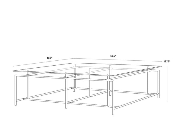 BELLAGIO COFFEE TABLE - RECTANGULAR