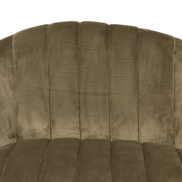 Audie Swivel Chair In Surrey Olive