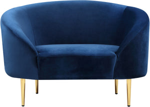 Bradford Chair In Navy Velvet