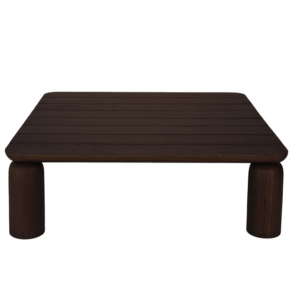 Barclay Outdoor Coffee Table in Brown Teak