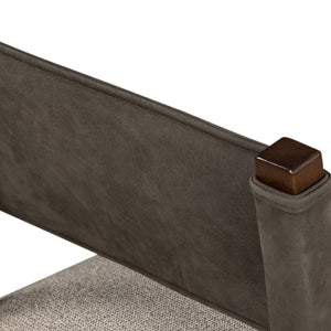Ferris Dining Chair In Nubuck Charcoal