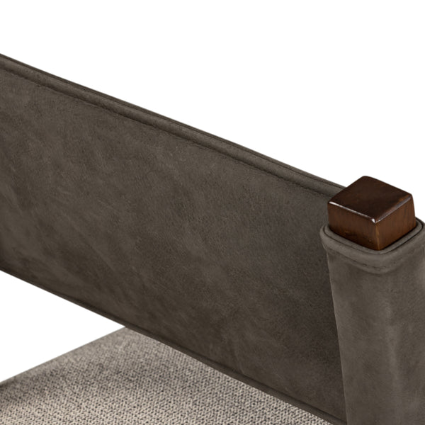 Ferris Dining Chair In Nubuck Charcoal