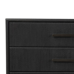 Rosenell 6 Drawer Dresser - Black Paper Cord