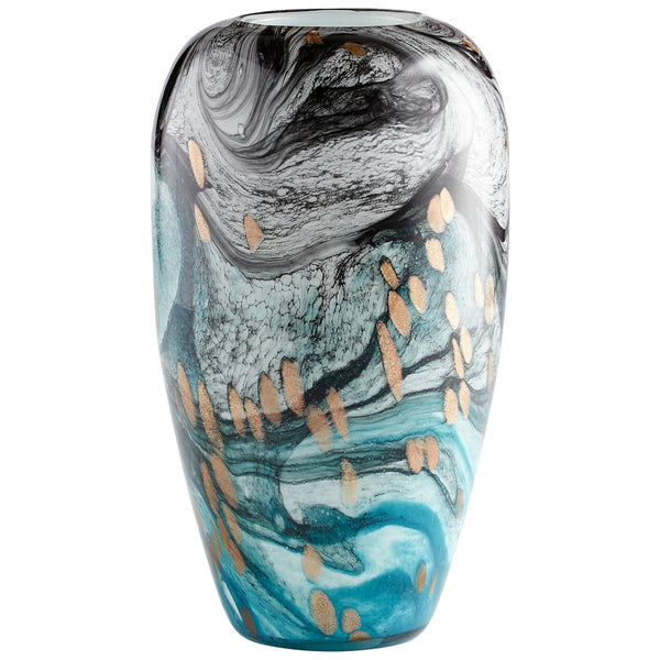 Large Prismatic Vase in Multi Colored
