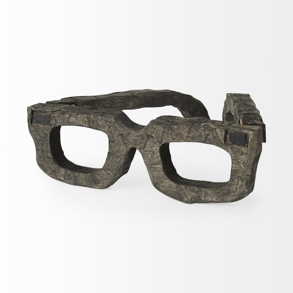 Elliot 13L x 14W Brown Wooden Eyeglasses