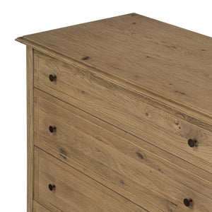 Maggie 6 Drawer Dresser - Aged Smoked Oak Resawn