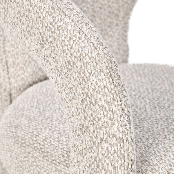 Archie Upholstered Dining Chair in Birch Cream