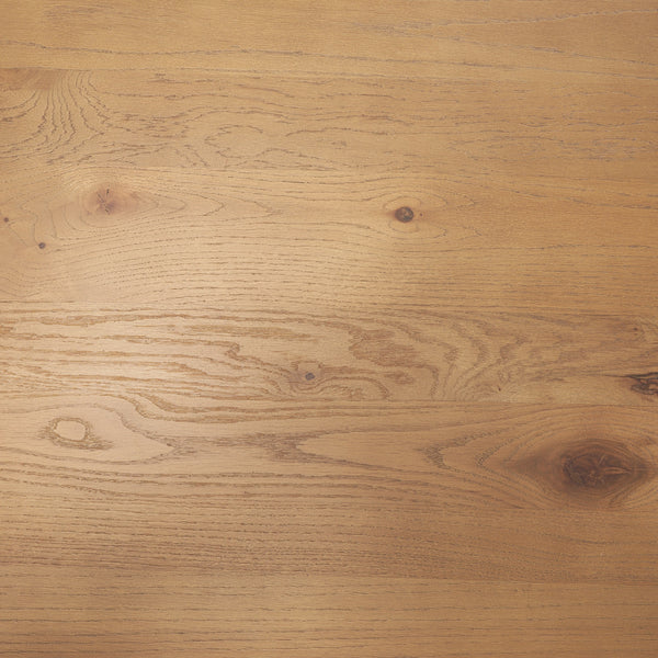 Suvan 84L Light Brown Rectangular Oak Wood Dining Table