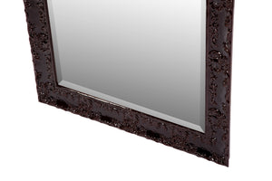 Lacquered 3.5" Chocolate frame Mirror