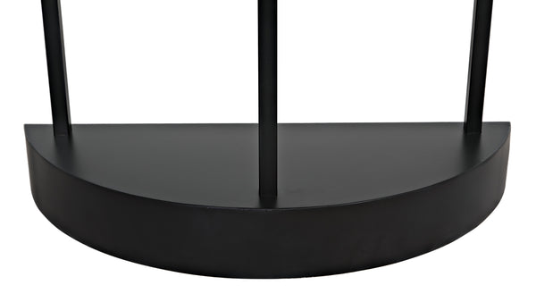 Spago Bookcase, Black Metal