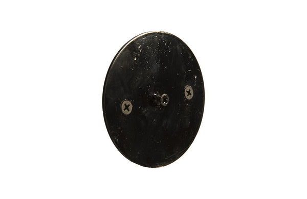 Gem Wall Slice in Brass Setting, Green Emerald