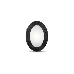 Moe's Antoni Oval Mirror in Black Iron