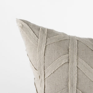 Ivivva 20L x 20W Beige Fabric Textured Decorative Pillow Cover