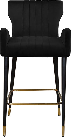 Alonzo Stool In Black Velvet