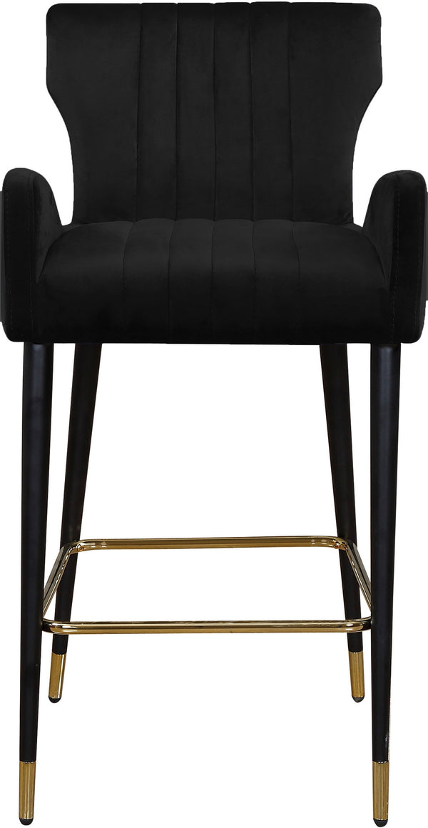 Alonzo Stool In Black Velvet