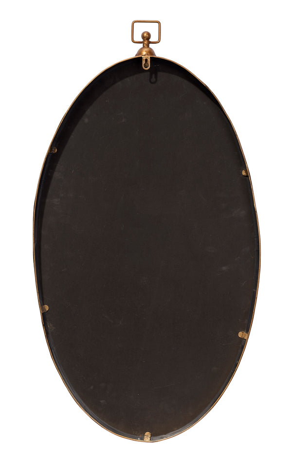 Wade Iron Mirror, Antique Brass