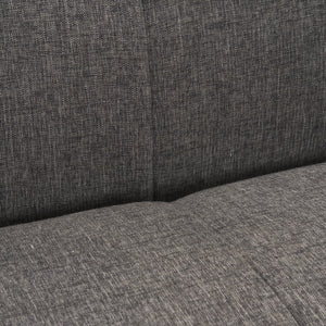 Hale Sofa W/ Medium Brown Wood and Gray Fabric