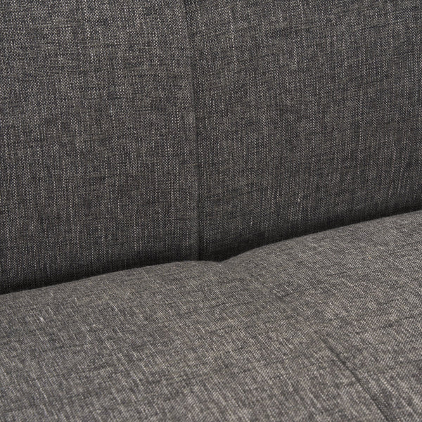 Hale Sofa W/ Medium Brown Wood and Gray Fabric