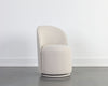 CAVOLI SWIVEL DINING CHAIR - EFFIE LINEN