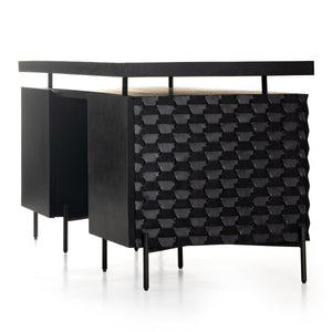 Raffael Desk In Carved Black Wash
