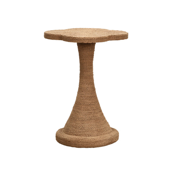 CLOVER TOP SIDE TABLE IN WRAPPED ROPE