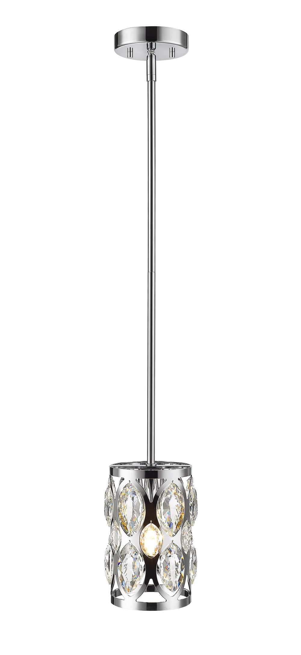 Dealey 1 Light Mini Pendant in Chrome Finish