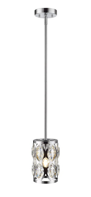 Dealey 1 Light Mini Pendant in Chrome Finish
