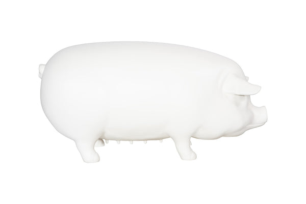 Pig Sculpture, Standing, Off White