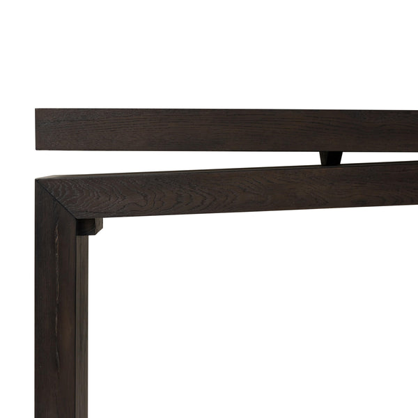 Matthes Console Table in Smoked Black