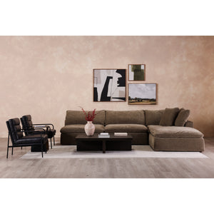 Folke Rectangular Coffee Table in Dark Brown Oak