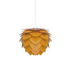 Aluvia Mini Plug-In Pendant in Saffron with White Cord