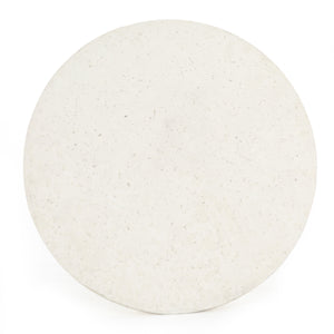 Koda Outdoor End Table In Textured White