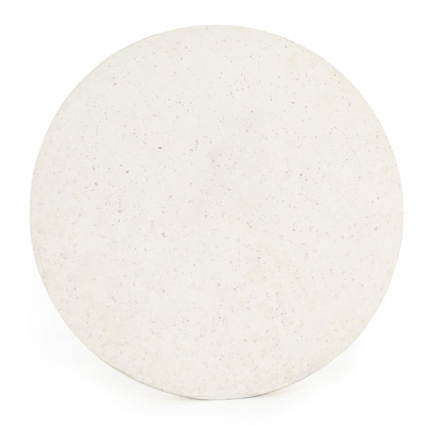 Koda Outdoor End Table In Textured White