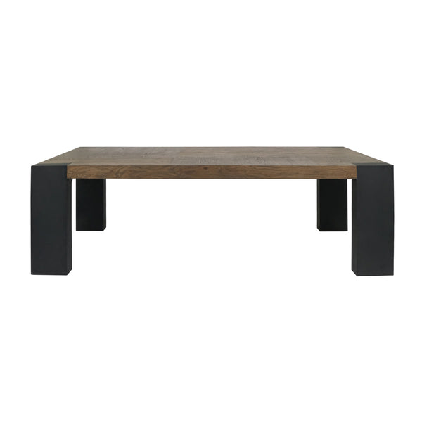 Deaven Solid Wood Rectangle Dining Table - Toasted Brown