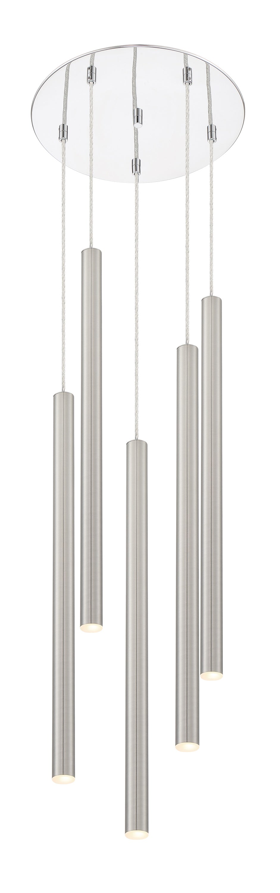 Forest 5 Light Island/Billiard in Chrome Finish