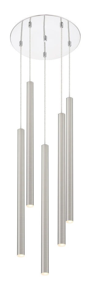 Forest 5 Light Island/Billiard in Chrome Finish